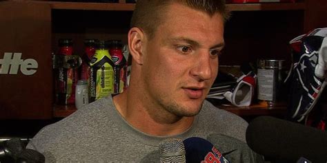 OMG, hes naked: Rob Gronkowski flashes reporters in changeroom